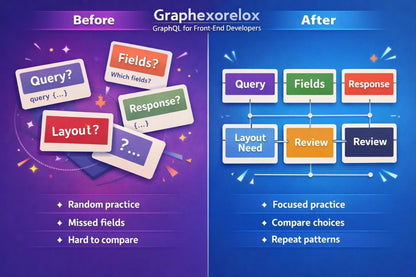 Comparison of 'Before' and 'After' design of a report layout with improved readability and clarity.